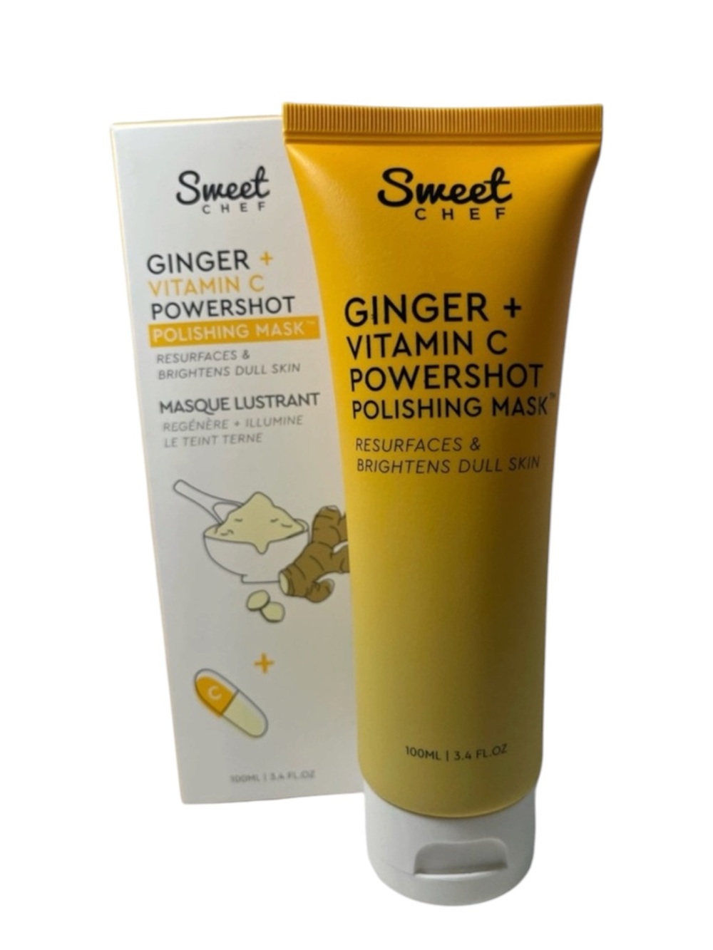 Sweet Chef Ginger + Vitamin C Powershot Polishing Mask - 3.4 fl oz NWT **